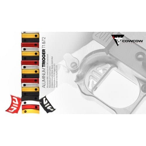 Gold CowCow Aluminum Trigger T2 upgrade for gel blasters - Tactical Edge Hobbies