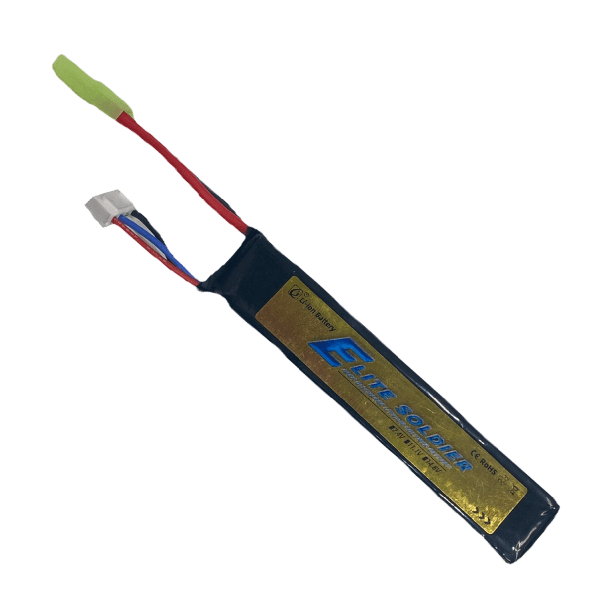 Elite Soldier 11.1V 1200mah Battery with Tamiya Plug for extended gameplay - Tactical Edge Hobbies