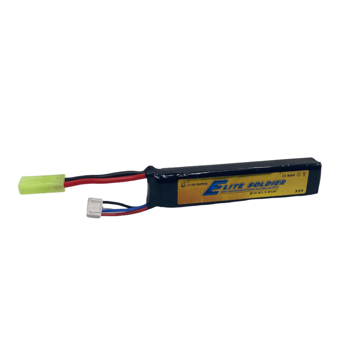 High-capacity Elite Soldier 11.1V 1200mah Battery with Tamiya Plug for reliable performance - Tactical Edge Hobbies