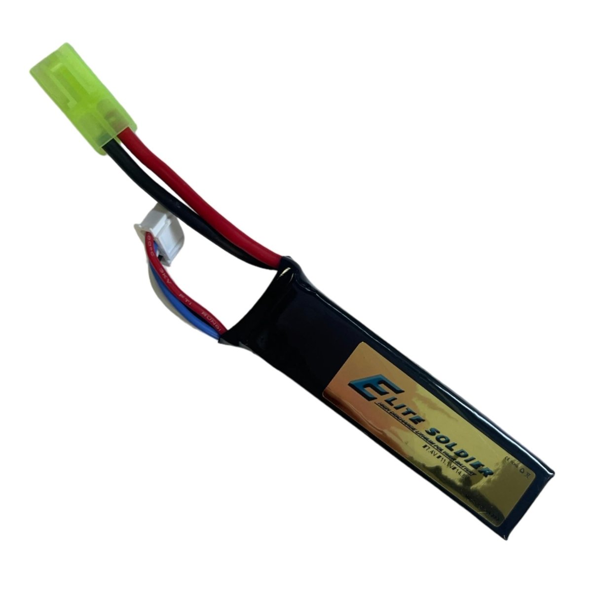 Elite Soldier 11.1V Small Battery with Tamiya Plug for high-performance power - Tactical Edge Hobbies