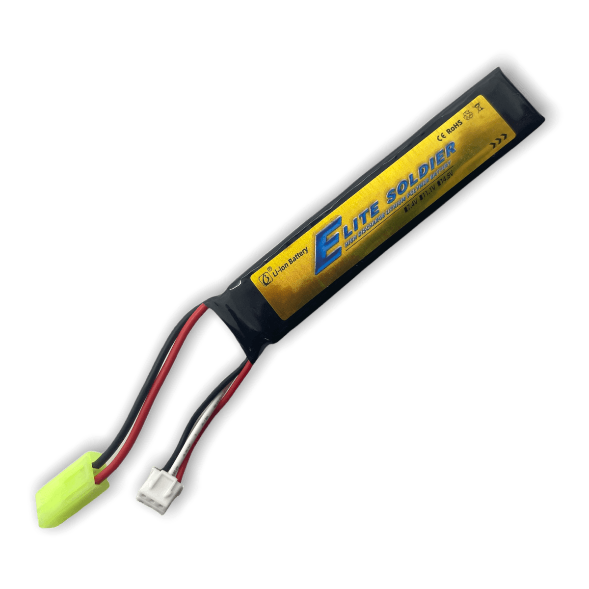 High-performance Elite Soldier 7.4V 750mah Battery with Tamiya Plug for gel blasters - Tactical Edge Hobbies