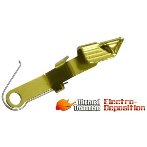 Guarder Marui G19 Gen3/4 & G17 Gen4 Steel Sliding Tenon (Extended/Gold) - Tactical Edge Hobbies