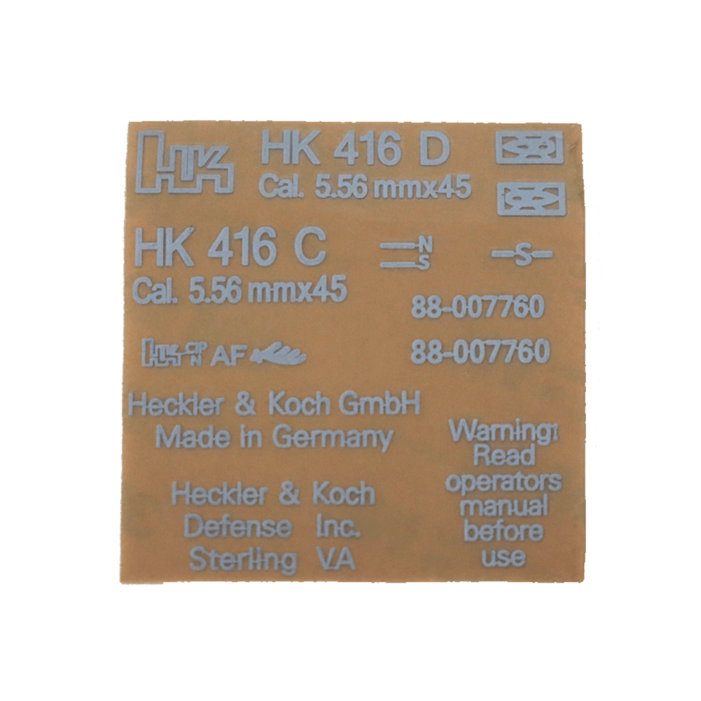 HK416D Sticker Decal Kit | Tactical Edge Hobbies