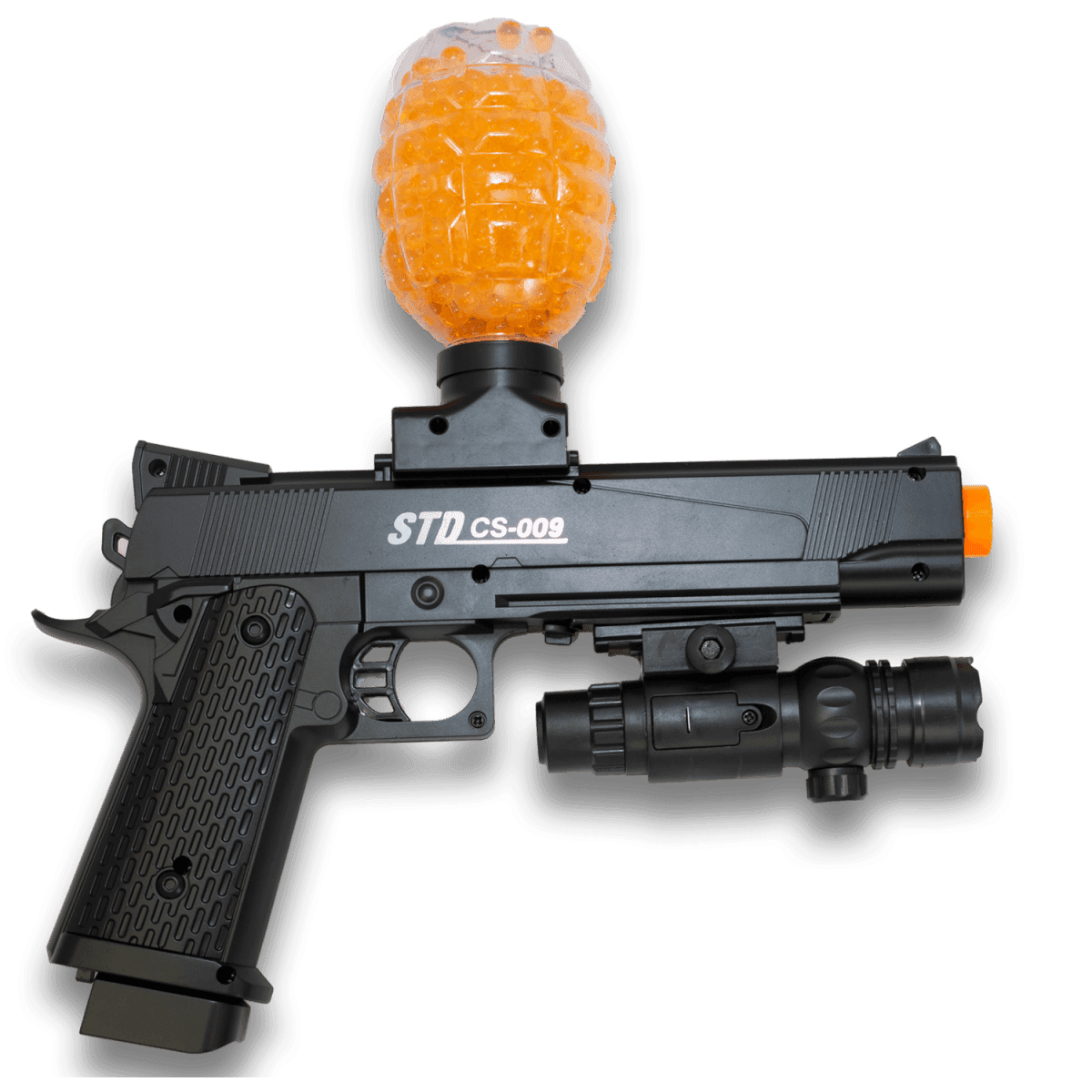 SKD 1911 Hopper Fed Gel Blaster featuring ergonomic grip for better control - Tactical Edge Hobbies