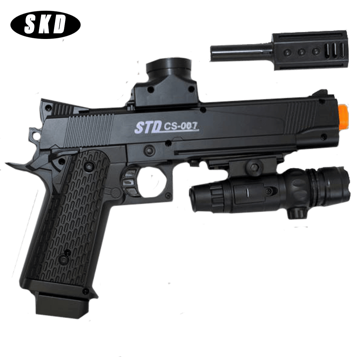 SKD 1911 Hopper Fed Gel Blaster designed for enhanced accuracy and power - Tactical Edge Hobbies