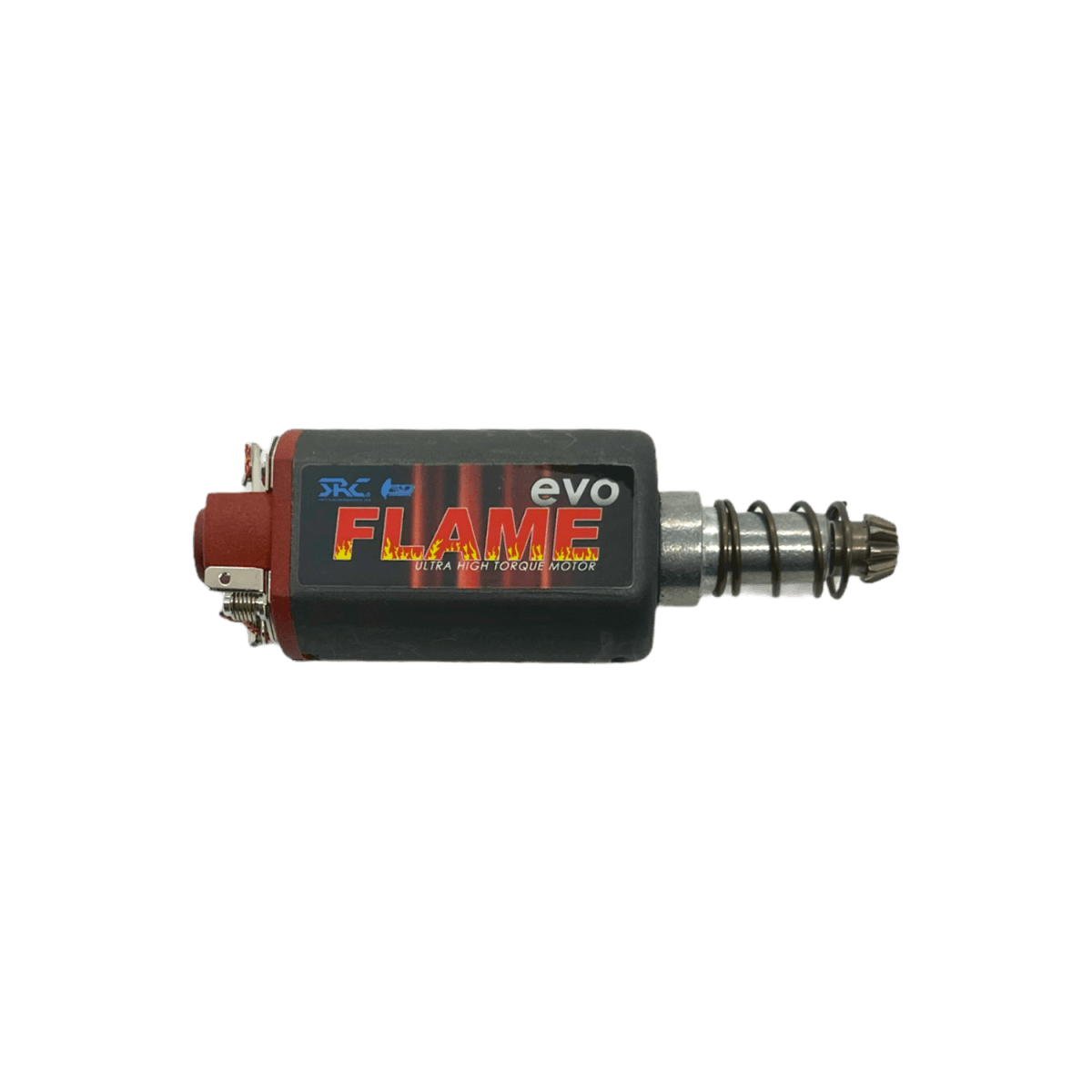 SRC Flame Evo Ultra High Torque Motor (long axle) for superior AEG performance - Tactical Edge Hobbies