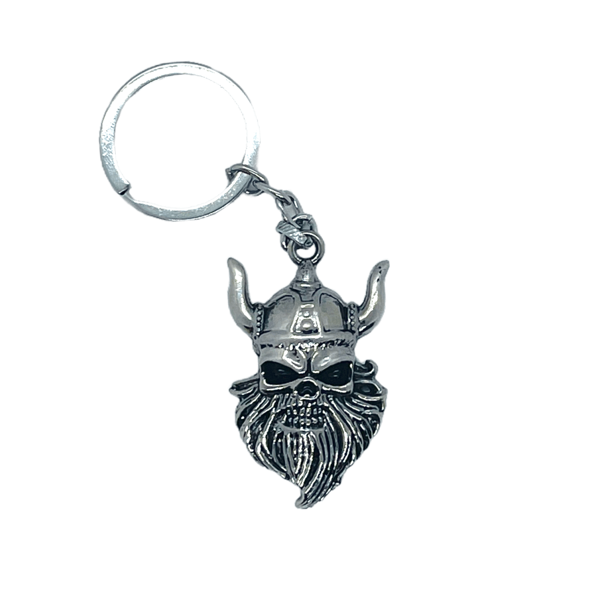 Viking Skull Keyring with intricate design and durable finish - Tactical Edge Hobbies