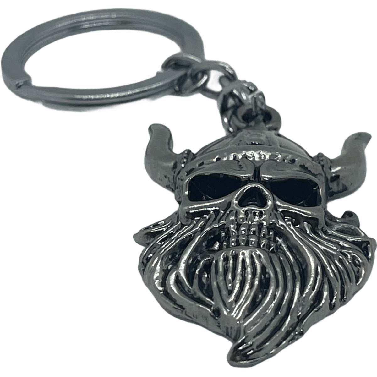 Detailed Viking Skull Keyring, perfect for accessories and gifts - Tactical Edge Hobbies