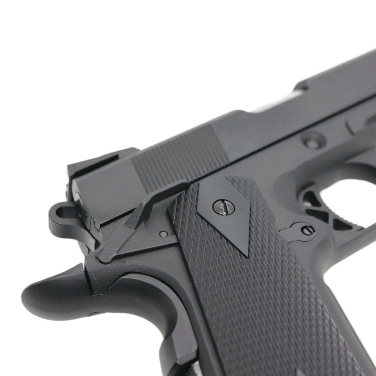 WE Tech 1911 Classic Gelsoft Gas Blowback Gel Blaster featuring ergonomic grip - Tactical Edge Hobbies